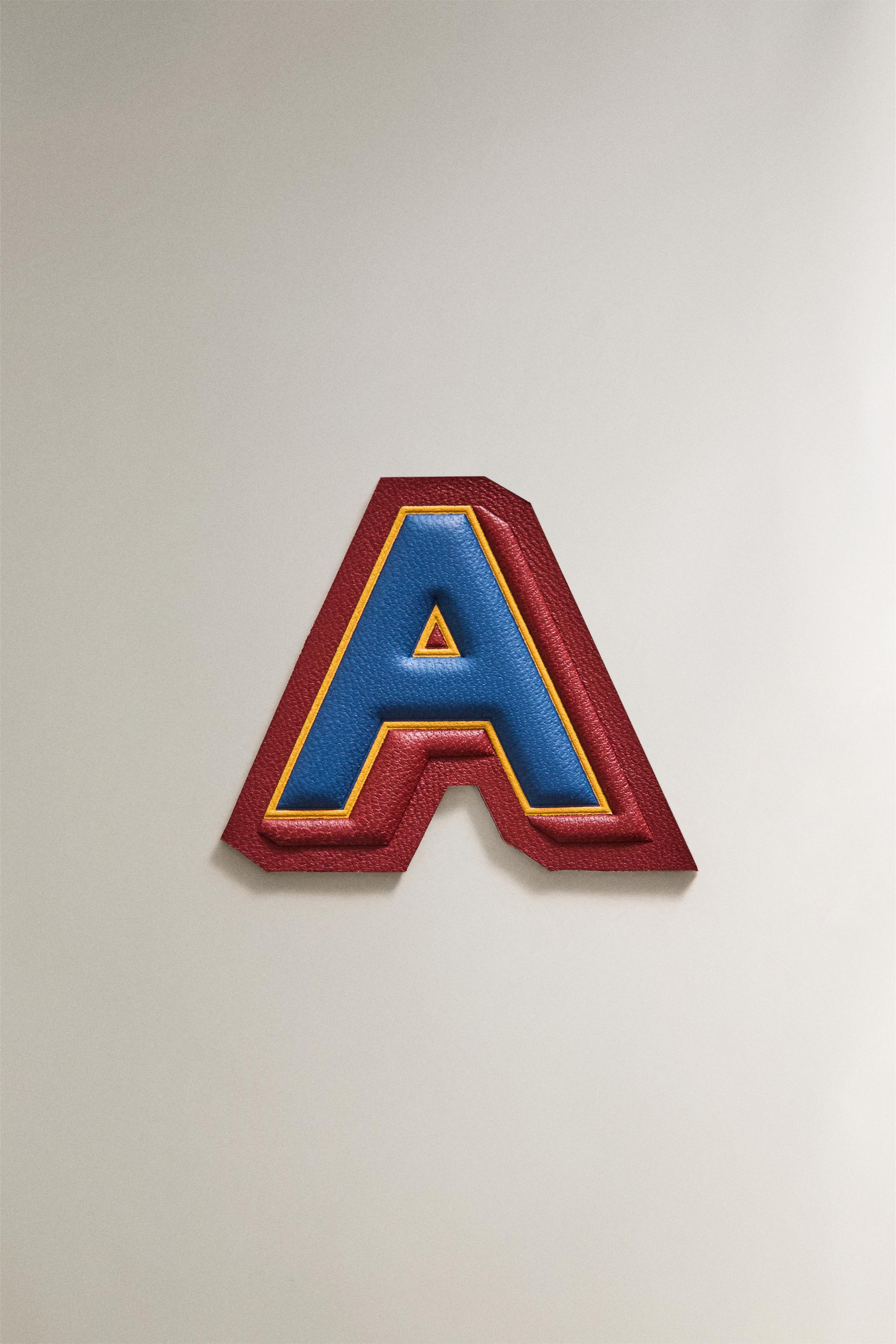 LEATHER LETTER A PATCH